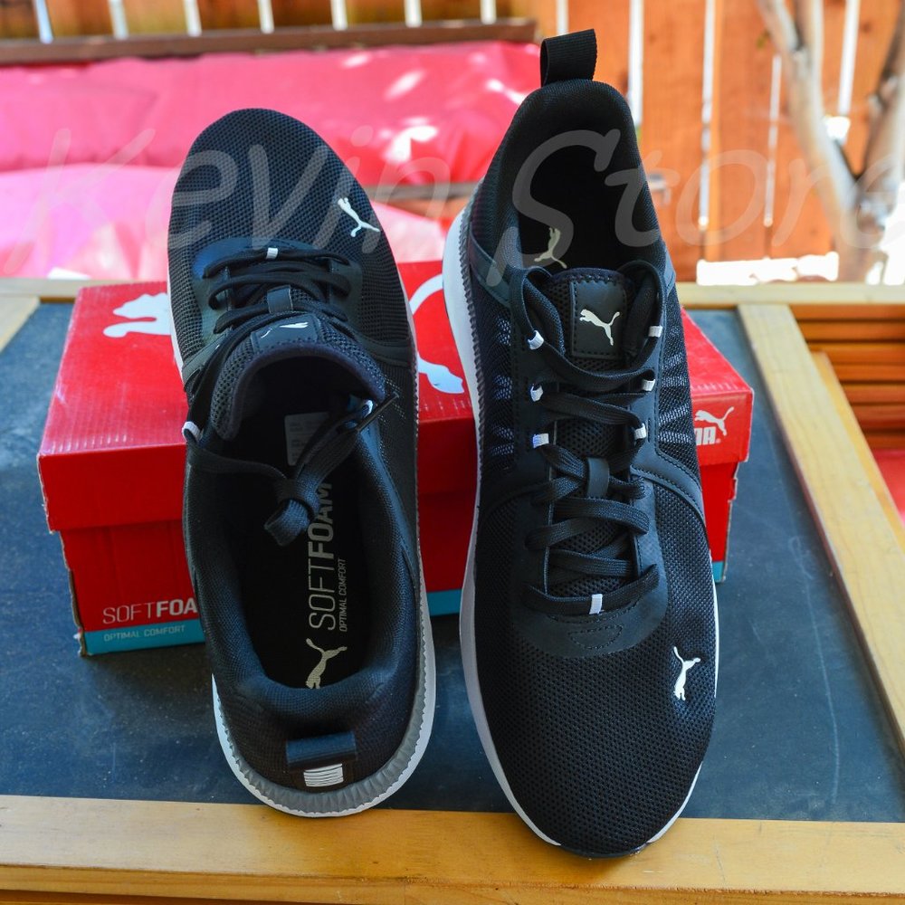PUMA Mens Pacer Net Cage Trainers Sneakers Running Shoes Black - Picture 8 of 16
